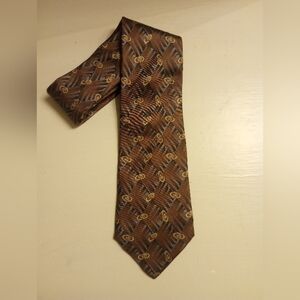 Halston Vintage men's printed tie